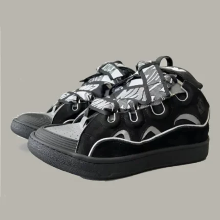 Lanvin Curb Sneaker Black Grey (7)